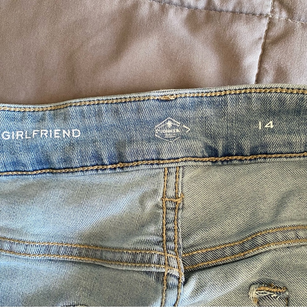 St. John’s Bay Size 14 Straight Leg Light-wash Denim Jeans High Rise Stretch - Picture 14 of 16